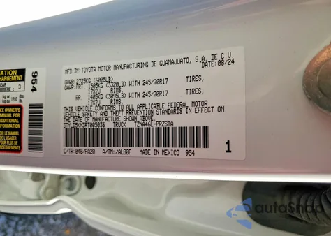 2024 Toyota Tacoma Double Cab z USA, uszkodzony, nr VIN 3TYLD5KN3RT005036